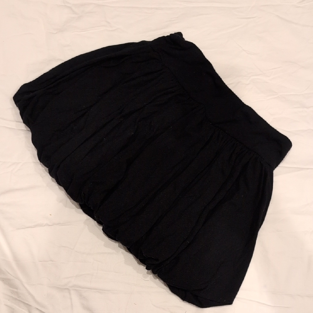 See You Monday Black Bubble Mini Skirt - Picture 1 of 2